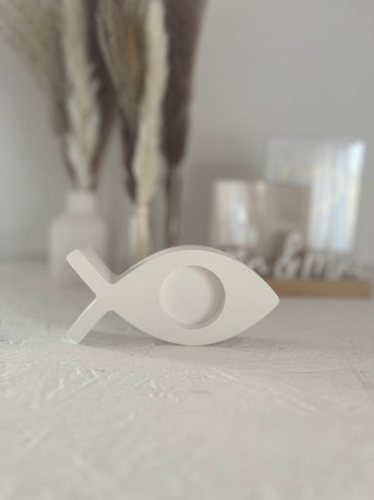 Fisch Teelichthalter